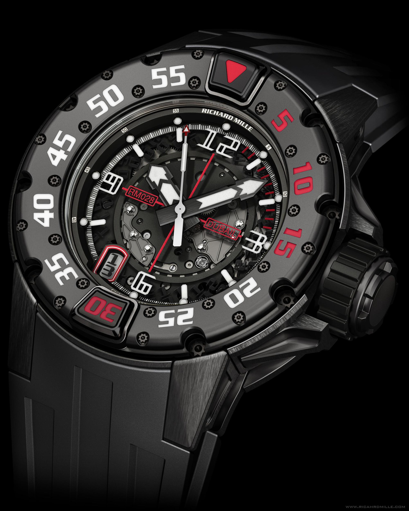Replica Richard Mille RM 028 Diver Dubail Black Titanium Watch Replica Richard Mille RM 028 Diver Dubail Black Titanium Watch